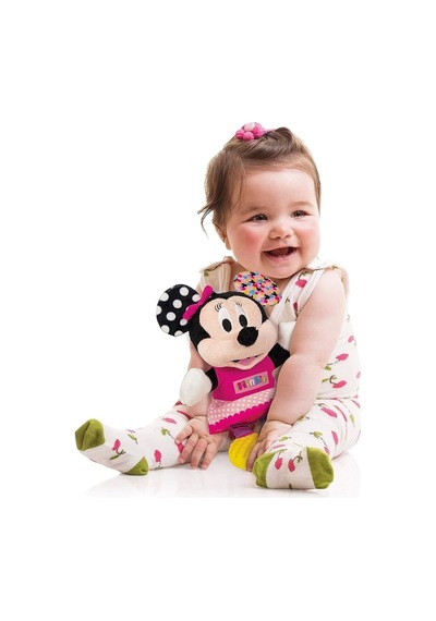 Disney Baby Minnie İlk Aktivite Minnie Mouse Peluş Diş Kaşıyıcı Sesli Oyuncak