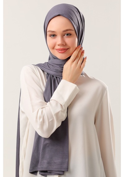 Melodi Scarf Tesettür Penye Şal Füme Füme