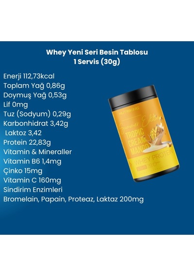Whey Summer Edition Protein Tozu 900g 30 Servis Tropic Cream Aromalı Karışık