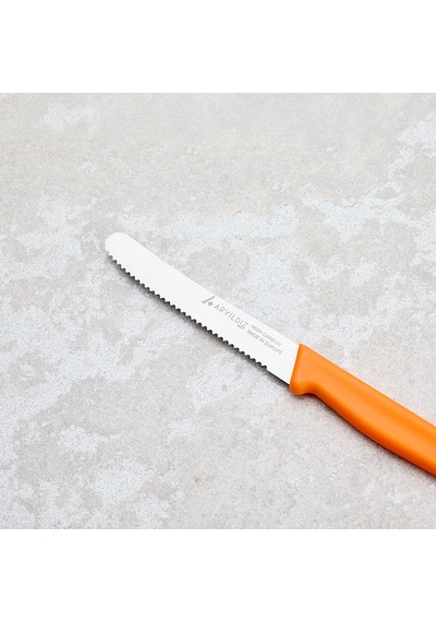 Aryıldız Solo Domates Bıçağı Turuncu 11 Cm Renkli