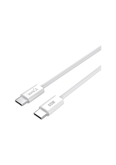 Beyaz Vol Serisi Type-c To Type-c Pd Şarj Ve Data Kablosu 65w 3a 1 Metre-zore