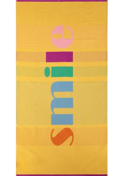 Mudo Home Smıle Renkli Plaj Havlusu 80x160 696123