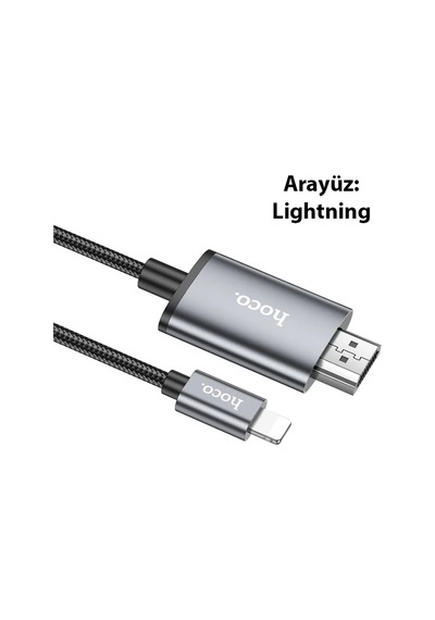 Hoco Ua27 Lightning To Hdmı Hdtv Dönüştürücü Adaptör 4k 30hz Kablo- 5775