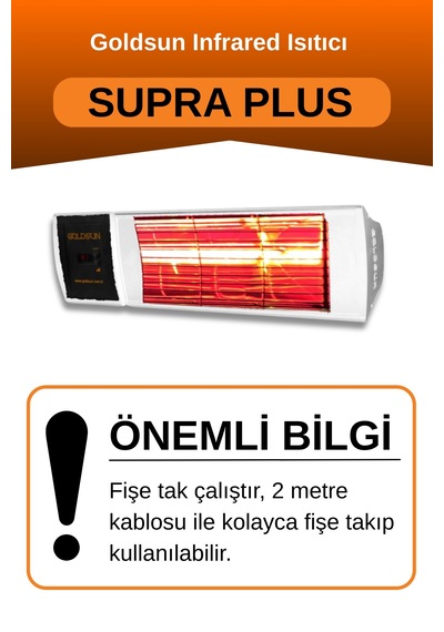 Supra Plus 2000 Watt Gss20p Kumandalı Elektrikli Isıtıcı