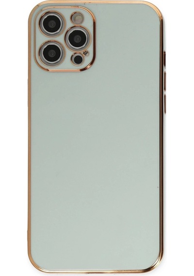 Durukar Apple iPhone Uyumlu 12 Pro Max Kılıf Volet Silikon - Açık Yeşil
