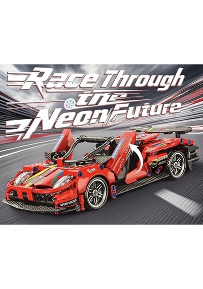 1:18 Spor Araba Modeli Teknik Yapım Seti Cyberpunk Rally Car Racing Engineering Kendin Yap Boz 426 Parça