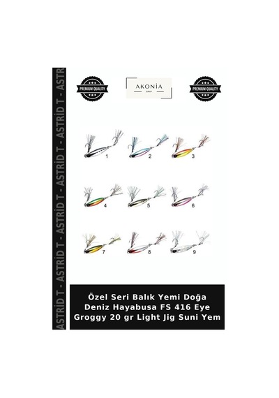 Özel Seri Balık Yemi Doğa Deniz Hayabusa Fs 416 Eye Groggy 20 Gr Light Jig Suni Yem