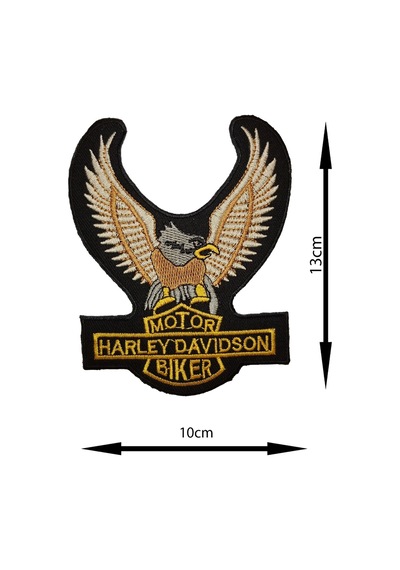 Ütü Ile Yapışan Arma - Patch - Harley Davidson Kartal Modeli 13cm X 10cm - 266405069