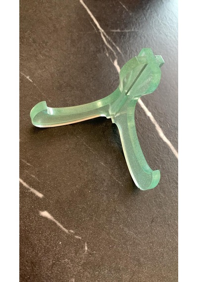 Mint Yeşili Renkli Çerçeve Tabak Teşir Ayağı Epoksi Stand Şövalye