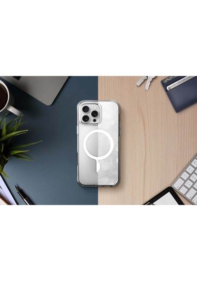 Apple Uyumlu iPhone 16 Pro Max Kılıf Lifepro Xtreme Serisi Anti fingerprint magsafe Özellik Magclick Clear