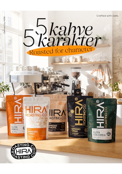 Hıra Roastıng Co Lungo Espresso Çekirdek Kahve 1000 Gr