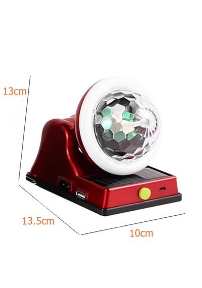 Dlk-2030 Güneş Enerjili Solar Taşınabilir Disko Topu, 360 Dönebilen Disko Işığı Ev - Kamp Uyumlu 1