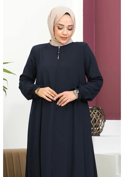 Medine İpeği Mevlana Ferace - Lacivert / F0123 Lacivert