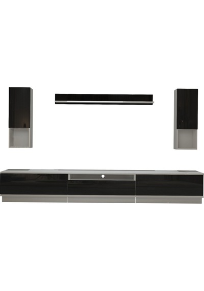 Decoraktiv Trendstyle 270das Mdf Tv Ünitesi Tv Sehpası Beyaz - Siyah