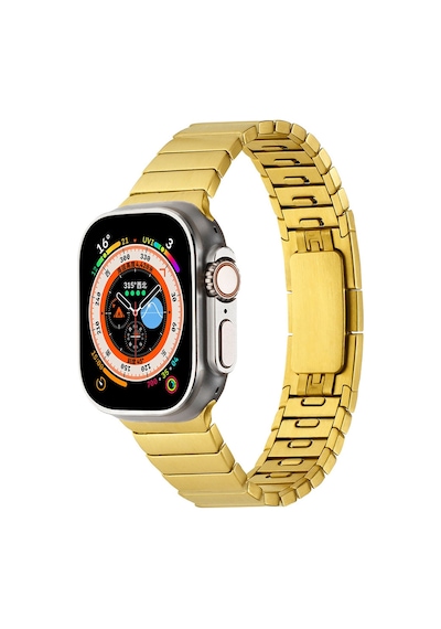 Zore Watch 42mm Uyumlu Krd-82 Metal Kordon-gold