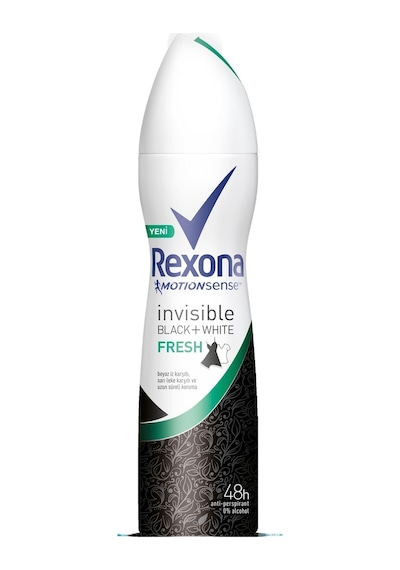 Rexona Invisible Black + White Fresh Kadın Sprey Deodorant 150 ML Rexona Invisible Black + White Fresh Kadın Sprey Deodorant 150 ML