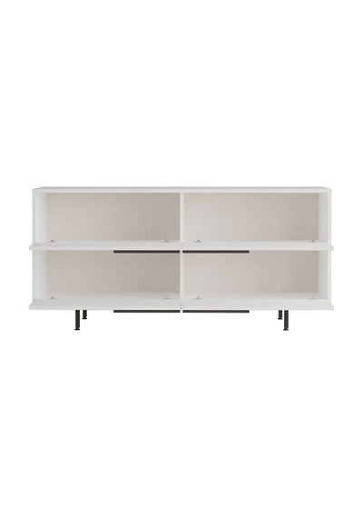 Bohem Konsol 160cm 4 Kapaklı Metal Ayaklı Beyaz Boh3-w Beyaz