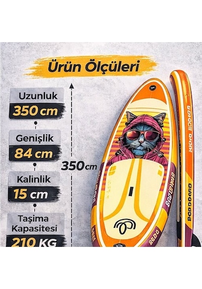 Paddle Board Sup Bodi Cyber Cat Şişme Stand 350x84x15cm Full Set