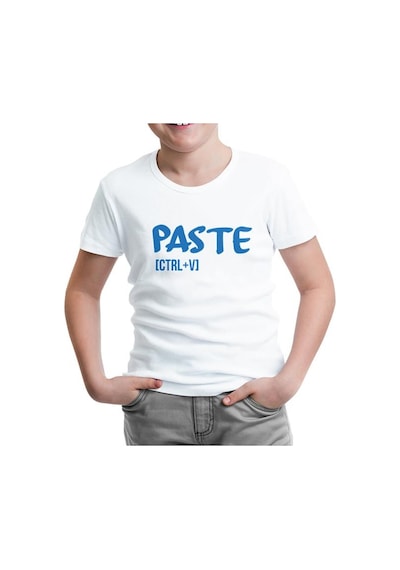 Lord Tshirt Paste - Ctrl+V Beyaz Çocuk Tshirt