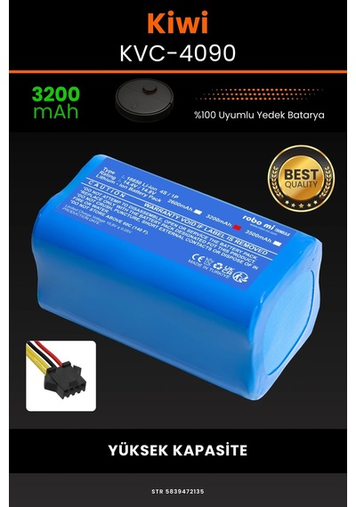 Kiwi Kvc 4090 3200mAh Robot Süpürge Bataryası