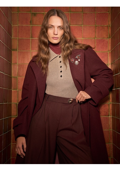 Koton Koton X Melis Ağazat - Oversize Kaban Kruvaze Uzun Kollu Cepli Düğmeli Bordo 6wak00306ew Bordo Koton Koton X Melis Ağazat - Oversize Kaban Kruvaze Uzun Kollu Cepli Düğmeli Bordo 6wak00306ew Bordo