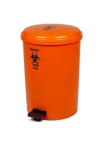A Kalite Plastik Tıbbi Atık Pedallı Çöp Kovası 40 Litre