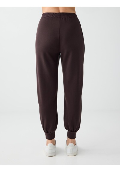 Jimmy Key Acı Kahve Yüksek Bel Dar Paça Cepli Jogger Pantolon 6ww188602803