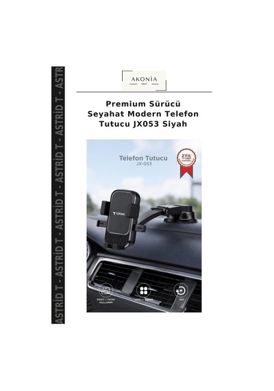 Premium Sürücü Seyahat Modern Telefon Tutucu Jx053 Siyah
