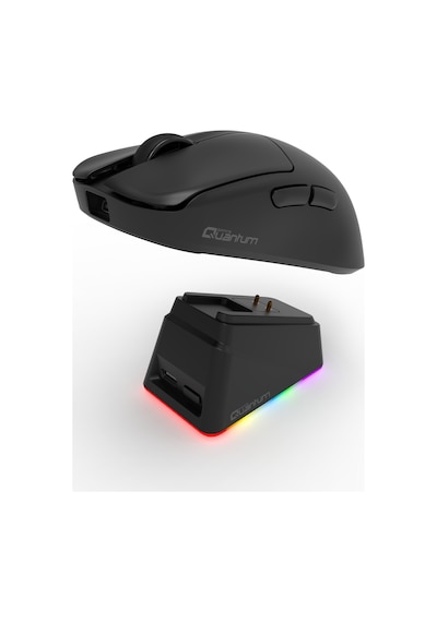 Quantum Gaming Fluxmouse G13 Pro 1000hz Paw3311 Rgb Şarj İstasyonlu 22.000 Dpı Kablosuz Siyah Gaming Mouse