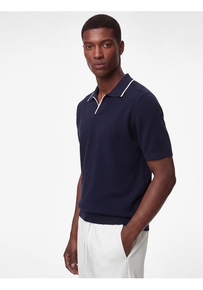 Koton Regular Fit Pamuklu Çizgi Detaylı Polo Yaka Kısa Kollu Triko Tişört Lacivert 6sam70044ht Koton Regular Fit Pamuklu Çizgi Detaylı Polo Yaka Kısa Kollu Triko Tişört Lacivert 6sam70044ht