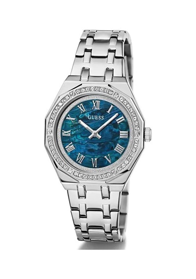 Guess Gugw0770l1 Quartz Çelik Gri Mavi Kadran 36 Mm Kadın Kol Saati