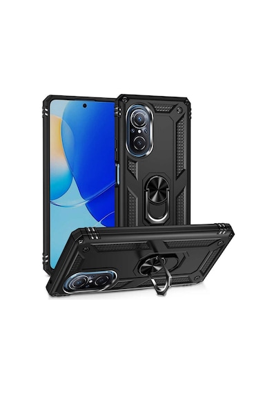 Huawei Nova 9 Se Kılıf Zore Vega Yüzüklü Standlı Zırh Kılıf