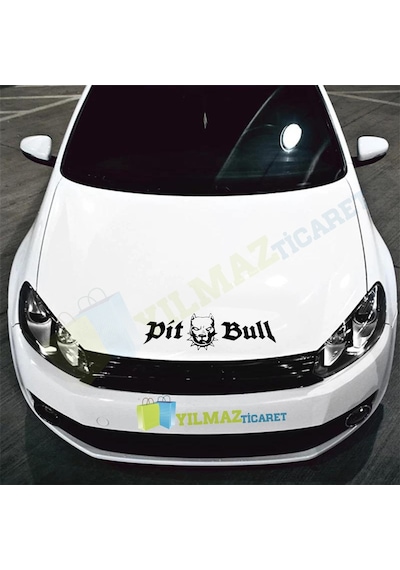 Pitbull Dog Kafa Oto Sticker Araba Yapıştırma Etiket