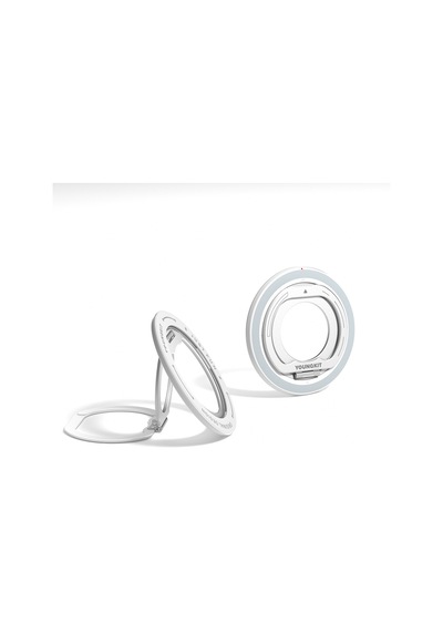 Youngkit Magnetik 360 Derece Dönebilen Dual Fold Rotating Serisi Parmak Ring Stand Gümüş