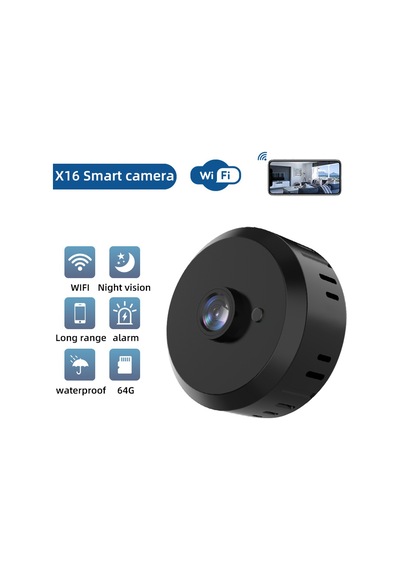 Cbtx X16 Pilsiz Mini Kamera App Kablosuz Wifi Kamera Desteği Kızılötesi Gece Görüş Modu