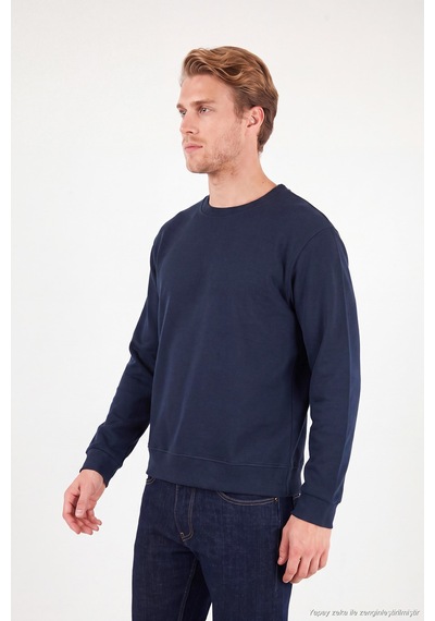 Buratti Pamuklu Relaxed Fit Bisiklet Yaka Sweat Erkek Sweat 5901257 İndigo Indigo Buratti Pamuklu Relaxed Fit Bisiklet Yaka Sweat Erkek Sweat 5901257 İndigo Indigo
