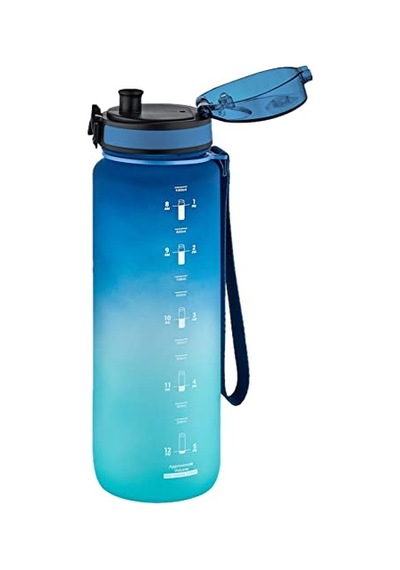 Boy 28 Cm 1000 Ml 1 Litre Tritan Su Matarası 14 Renk Softtouch Genel