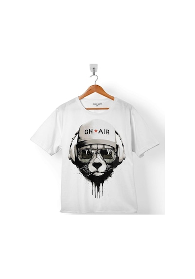Bear On Aır Musıc Kulaklık Müzik Dinleyen Ayı Çocuk Tişört 001