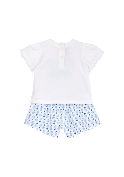 Chicco Kız Bebek Kısa Kollu Tişört Ve Şort Takım 09101859000000 000032 Beyaz
