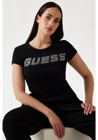 Guess Kadın T-shirt Siyah