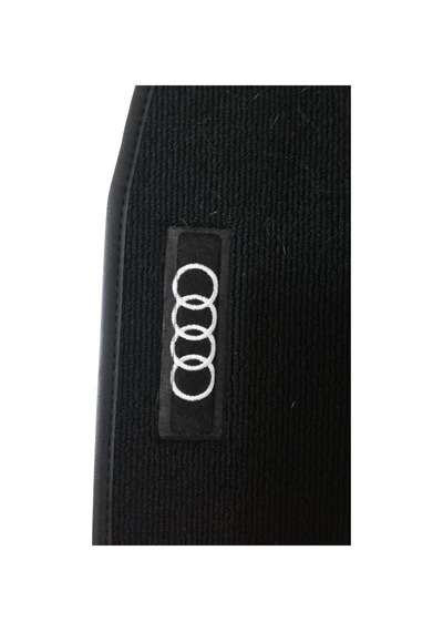 Oto Halı Paspas Seti Audi A3 2012-2020 Hatchback Uyumlu Sline Sport Kaymaz & Şık Tasarım - Siyah Logolu