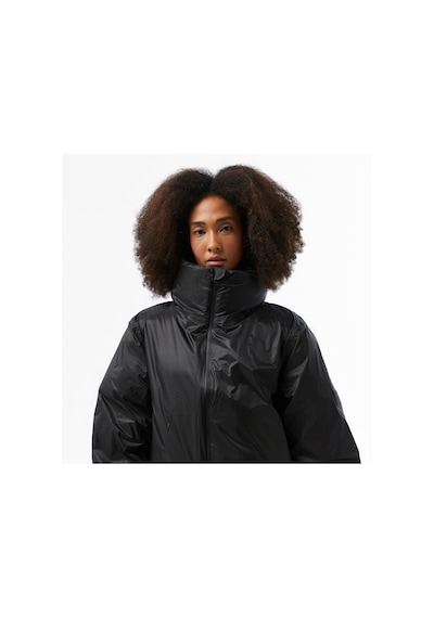 Rains Kevo Short Puffer Kadın Siyah Mont Düz 17030 Siyah