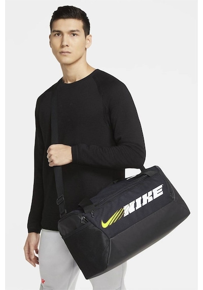 Nike Brasilia S Duff-9.0 Px Gfx Sp2 41 Litres 52cm X 28 Cm X 28 Cm Spor Çanta Siyah Siyah
