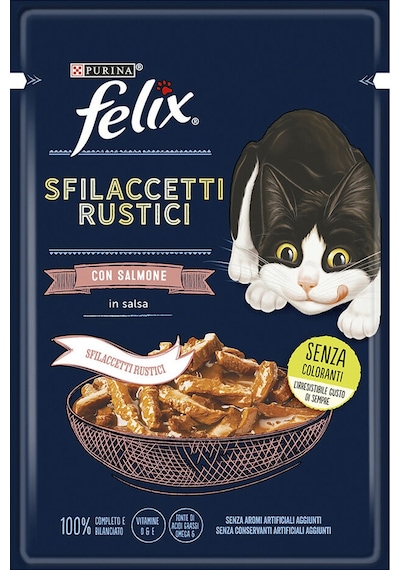 4 Adet Felix Pouch Tasty Shreds Somon 80g