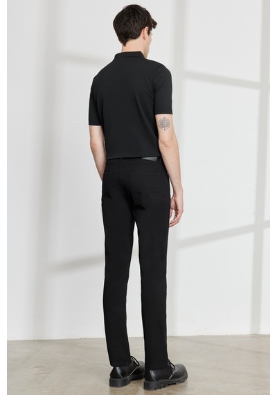 AC&Co / Altınyıldız Classics Erkek Sıyah Slim Fit Dar Kesim 5 Cep Armürlü Esnek Pantolon Çok Renkli AC&Co / Altınyıldız Classics Erkek Sıyah Slim Fit Dar Kesim 5 Cep Armürlü Esnek Pantolon Çok Renkli