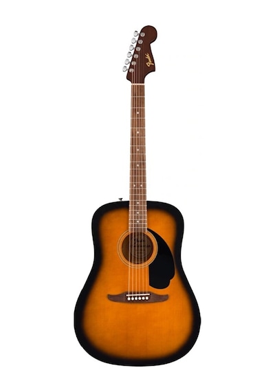 Fender 0974000503 California Debut Redondo Akustik Gitar 2-color Sunburst Şık Sunburst Cila Dreadnought Gövde Ve Rahat C Profil Sap