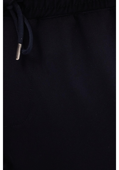 Tudors Erkek Regular Fit Beli Lastikli Bağcıklı Jogger Lacivert Pantolon Rahat Kesim Yan Cepli-36902 Lacivert