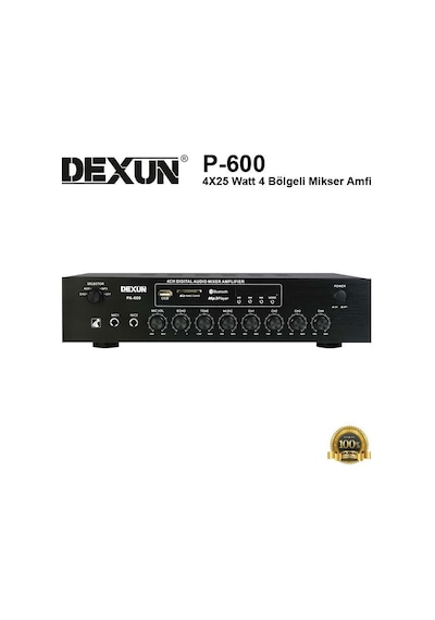 Dexun Pa-600 4X25 Watt 4 Bölgeli Mikser Amfi