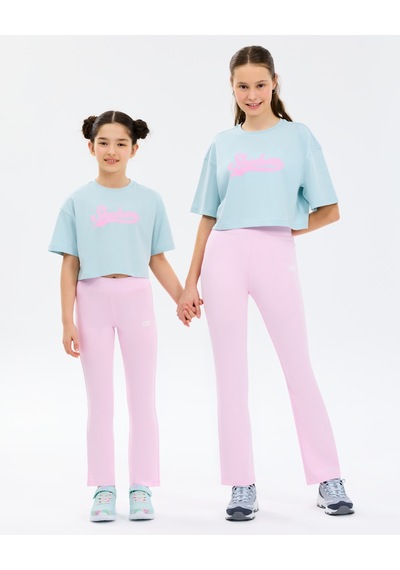Skechers G Graphic Tee Crop T-shirt Büyük Kız Çocuk Mavi Tshirt Sk2610024-0466