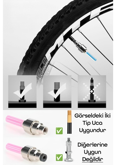2li Hareket Sensörlü Bisiklet Teker Işığı Led Araba Motor Tekerlek Lambası Sibop Kapağı Yeşil 3972 Yeşil